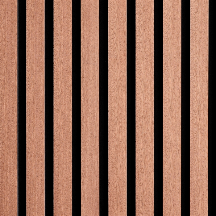 Pannelli fonoassorbenti - Impiallacciatura di mogano non trattata 60 x 240 cm