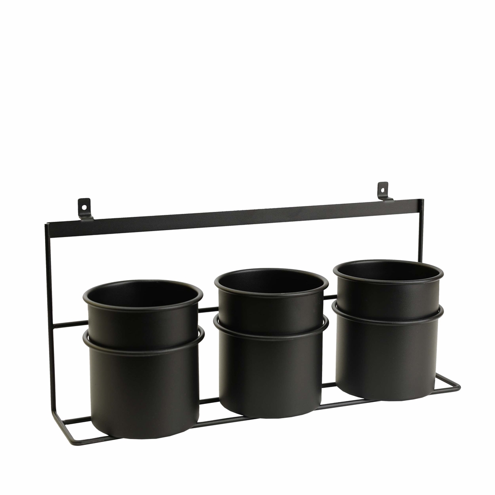Contenitore universale nero triplo