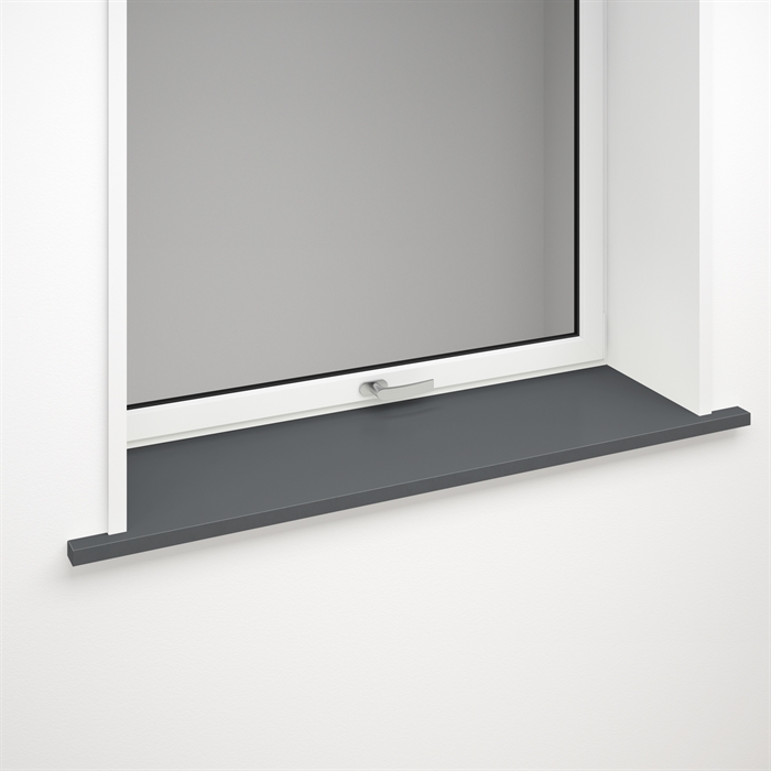 Davanzale in laminato grigio antracite con bordo anteriore opzionale