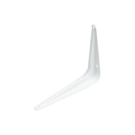 Supporto per mensola acciaio verniciato bianco 125x150mm