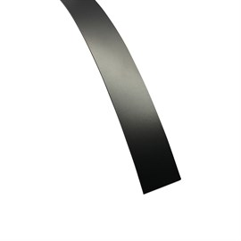 Bordo liscio nero in laminato con colla, 32 mm