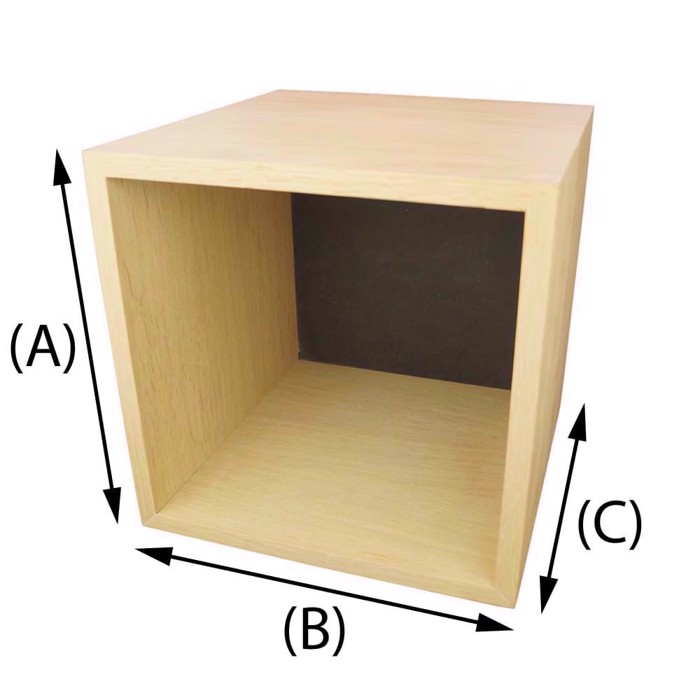 Cassa di legno in compensato di pino