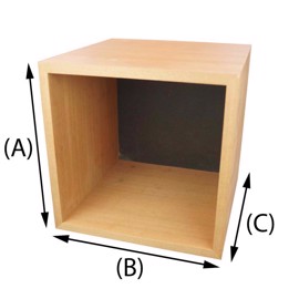 Cassa di legno in compensato di pino