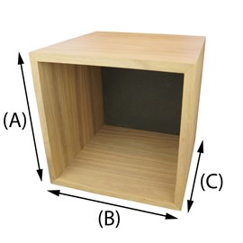 Cassa di design in legno di noce, spessore 16mm
