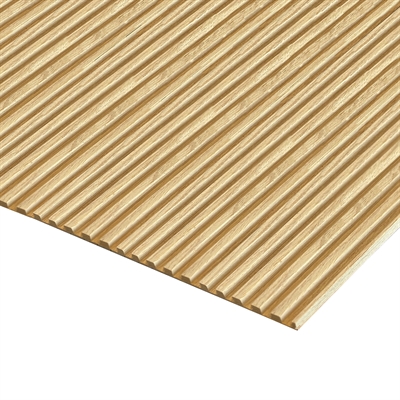 Pannello design rovere 6 mm(ricostituito) scanalato