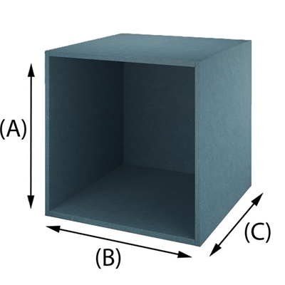 Cassa in MDF Valchromat blu, spessore 16mm