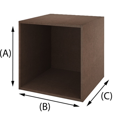 Cassa in MDF Valchromat marrone, spessore 16mm