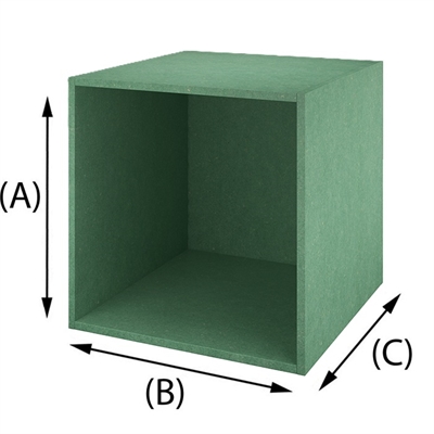 Cassa in MDF Valchromat Verde menta , spessore 16mm