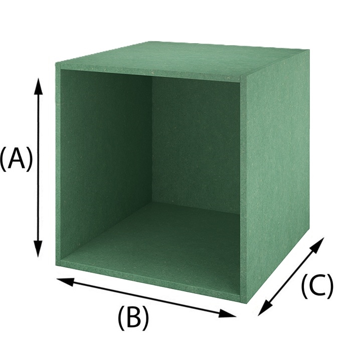 Cassa in MDF Valchromat Verde menta , spessore 16mm