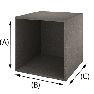 Cassa in MDF Valchromat grigio, spessore 16mm