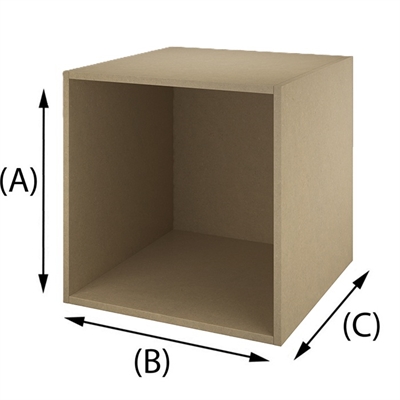 Cassa in MDF Valchromat kaki, spessore 16mm